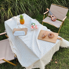 网红户外野餐桌布小雏菊甜品台布置加厚小桌布郊游春游垫子野餐垫