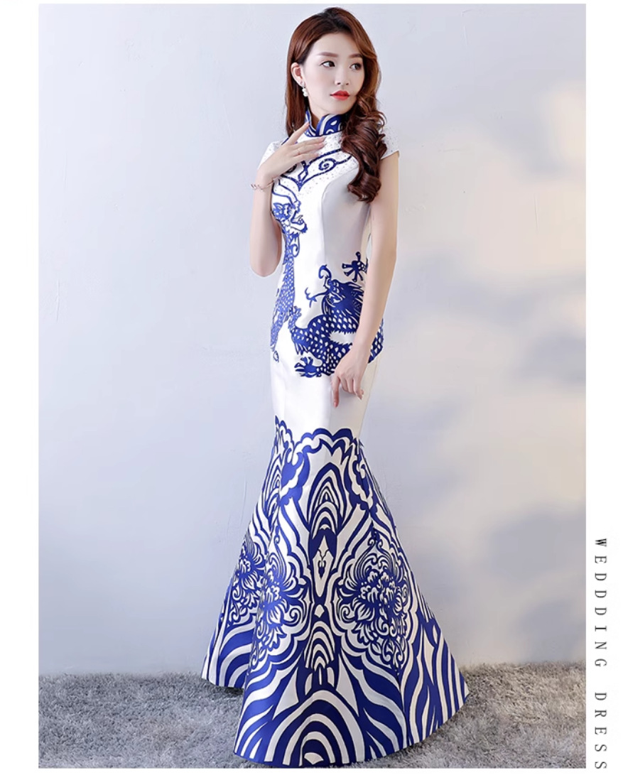 White stand collar flattering