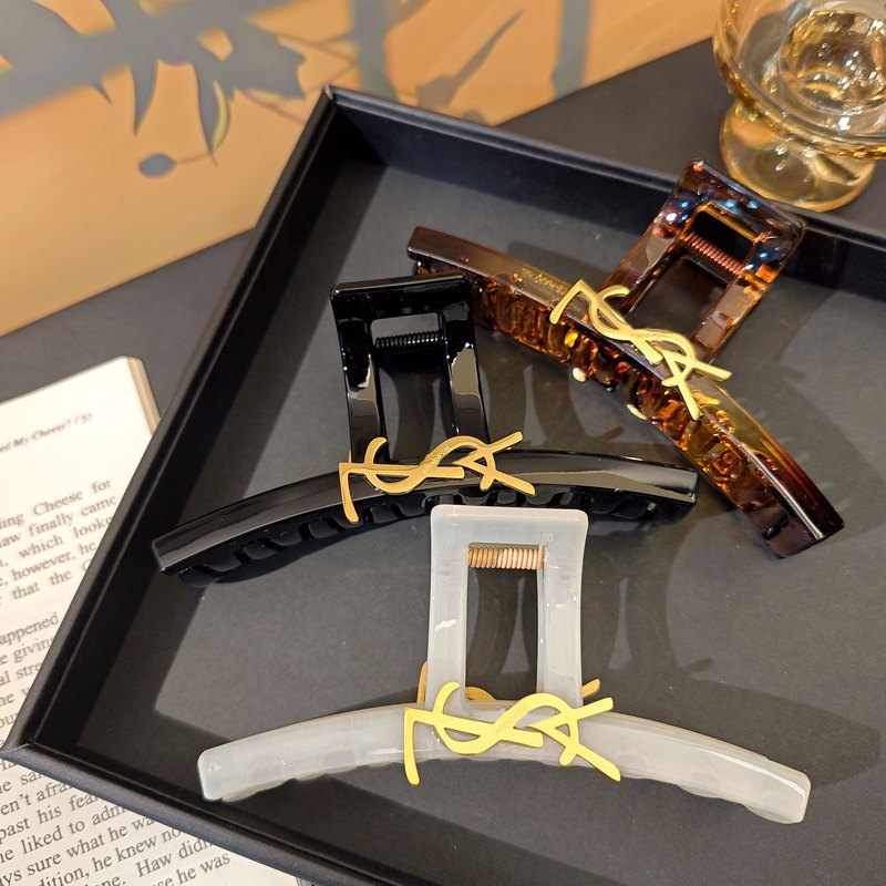 European and American Niche Arc de Triomphe Titanium Steel Letter Hair Quantity Multi-Grab Clip Hairpin Hairpin Retro Socialite Temperament Hairpin Grab Headwear