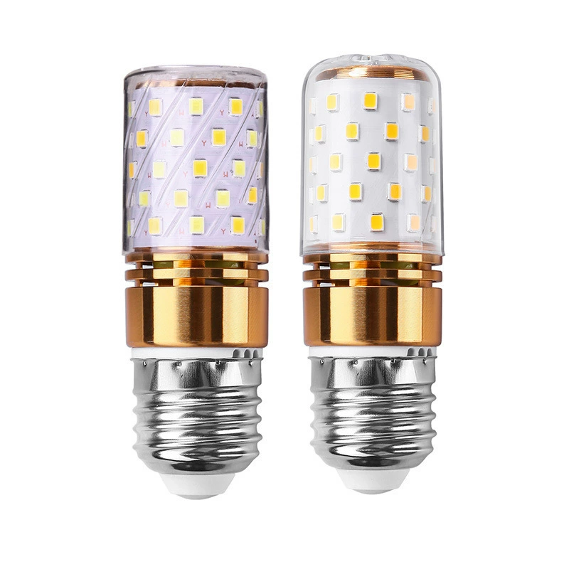 LED bulb, super bright energy-saving candle, ceiling lamp, with screw socket, three colors