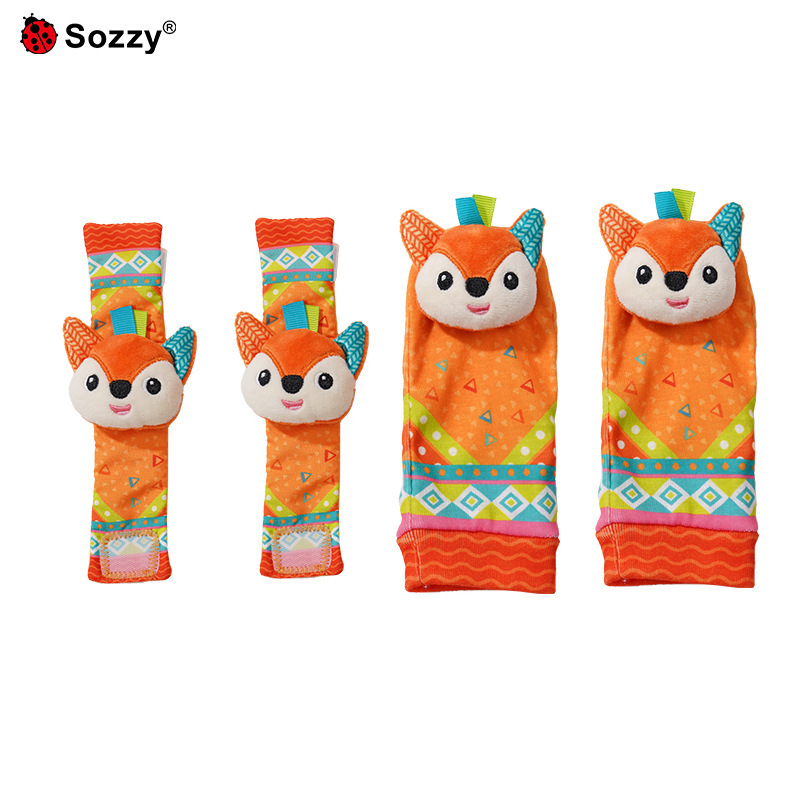 Sozzy bebé campana juguete bebé animal traje muñeca Correa calcetines reloj Correa decoración educación temprana Juguetes