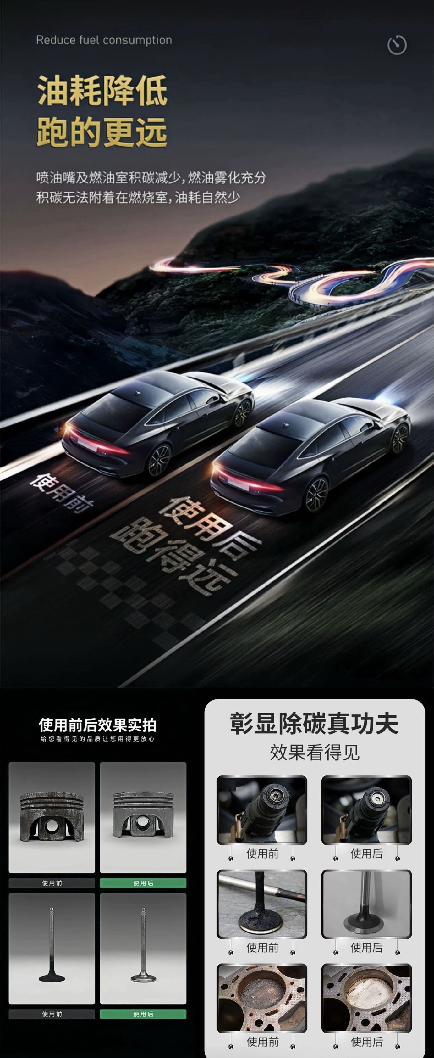 Car No.1 Concentrated Fuel Additive Solid Fuel Booster Removes Carbon Deposits and Boosts Power