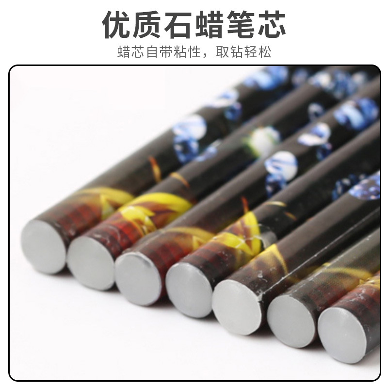 Pluma de taladro de punto de crayón de doble cabeza Punta de uñas Punta de descarga de color pluma de taladro de uñas DIY joyería