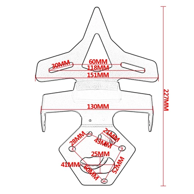 for Triumph Street Triple 765: Nömrə qabı