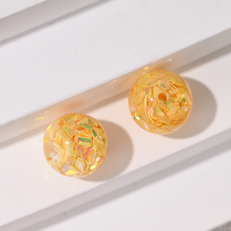 16 ミリメートルカラーダイヤモンドピーススパンコールストレート穴樹脂ビーズ diy 携帯電話チェーンバッグチェーン車の吊り下げジュエリーアクセサリー卸売|undefined