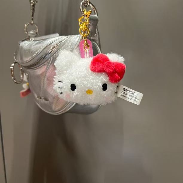 薄荷曼波中古可爱公仔挂件侧坐凯蒂猫钥匙扣包挂饰毛绒|undefined