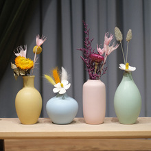 陶瓷花瓶简约家用客厅花瓶摆件桌面办公室摆件创意简约插花瓶批发