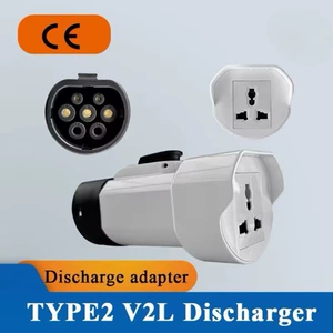 Type2 Avropa Standartı V2L Güc Çevirici Adapter 16A Elektrikli Avtomobil