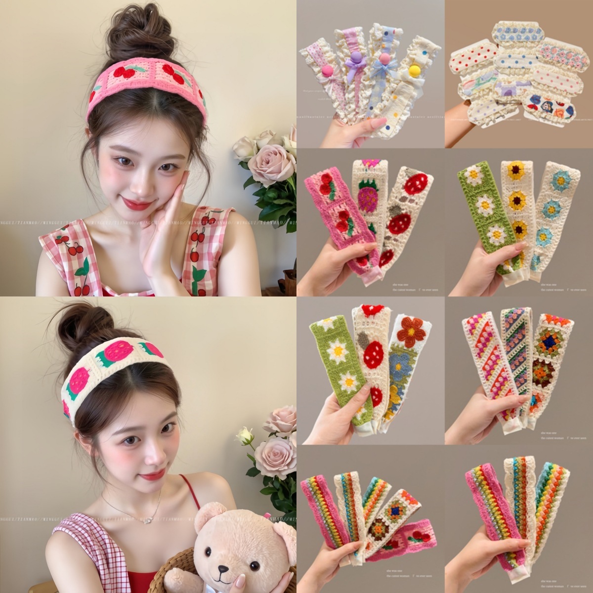 2026 New Floral Large Hair Clip for Bangs, Cute Korean Style, for Styling and Holding Up Hair
