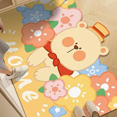 アニメかわいい入戸床マットpvc裁断可能なフロアマット家庭用玄関の滑り止めはカーペットを拭くことができます