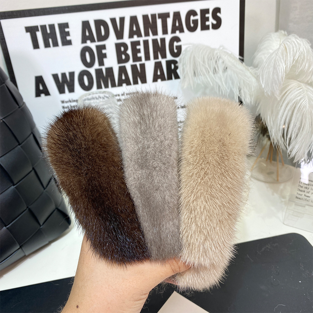 120g Weight Hair Band Hair Accessories Type 1 Piece Quantity Holiday Occasion Plush Material Solid Color Pattern Women's Gender Elegant Style Women's Elegant Solid Color Plush Hair Band 17