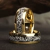 Golden ring stainless steel