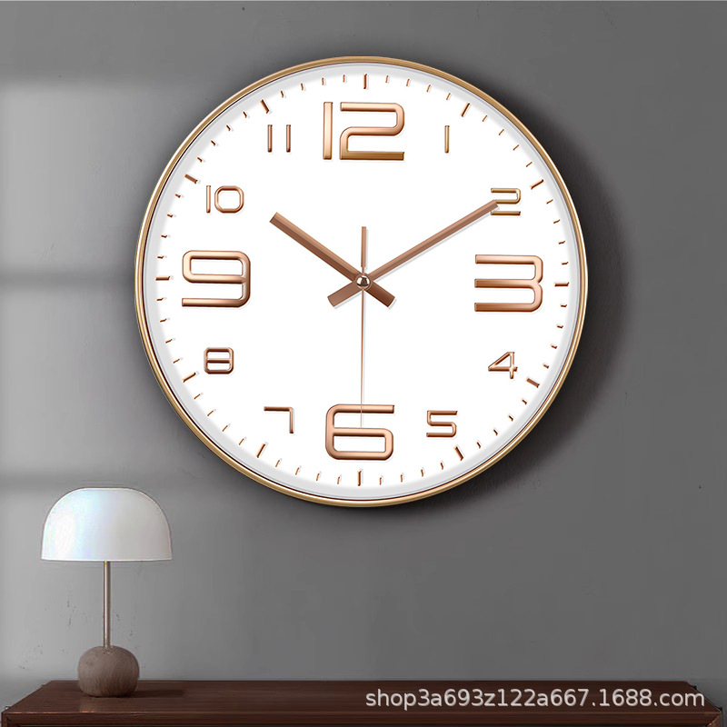 Reloj de pared moderno de 8 pulgadas (20 cm) minimalista silencioso – decoración creativa estilo nórdico, venta al por mayor.