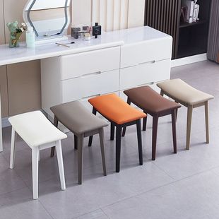 Light Luxury Large Makeup Stool, Dressing Stool, Simple Small Low Stool, Shoe Changing Stool, Girls' Bedroom Dressing Table Stool Chair