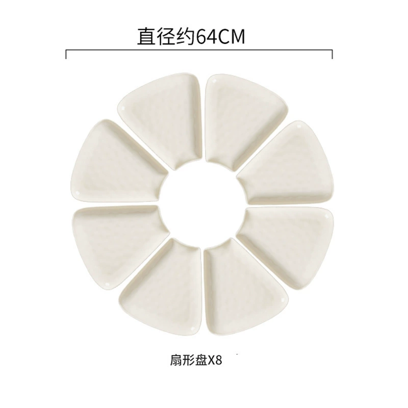 Nordic Cream Ceramic Tableware Set – High-Quality, Light-Luxury Dinnerware for Home Use