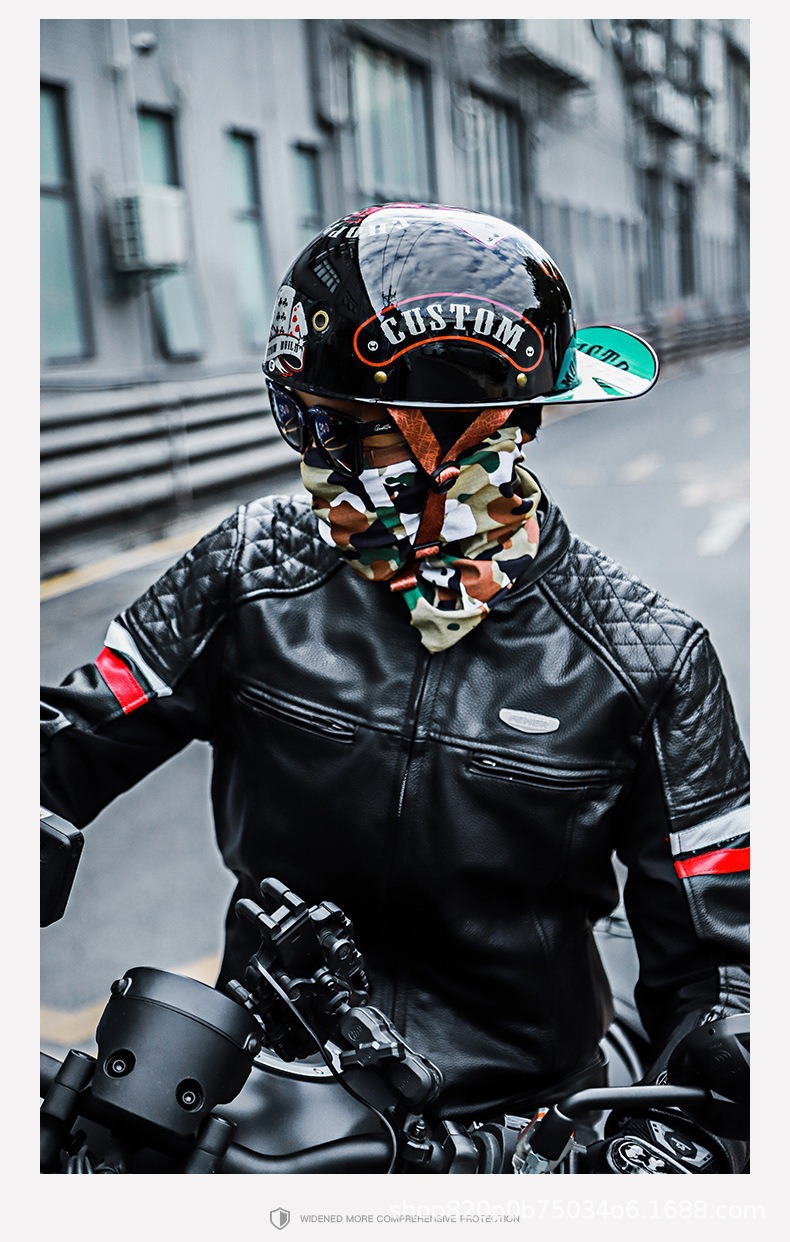 Motorcycle Helmets for Men and Women Cycling Bluetooth Autumn and Winter Safety Helmets Personalized Electric Cruise Motorcycle 3C Covered Full-Face Helmet