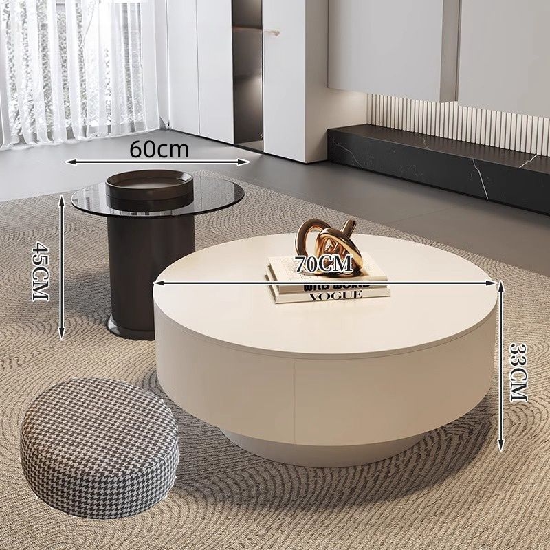 2025m 흰색 캐비닛: 순수한 흰색 70+60 회색 사이드 테이블+스툴