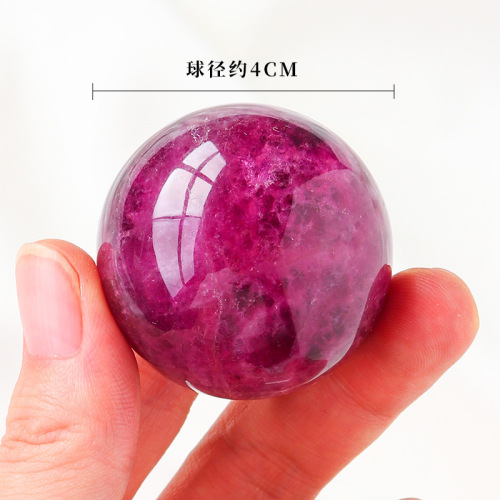 Wholesale 4cm natural white crystal ball citrine ball raw stone polished seven-star array home office Feng Shui ball ornaments