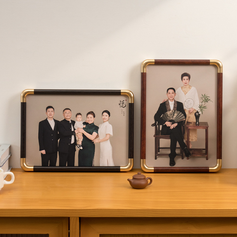 Family Portrait Photo Frame Display Stand Enlargement Wall Hanging Custom A3 Photo Printing 10inch with Printing Made into Photo Album Frame
