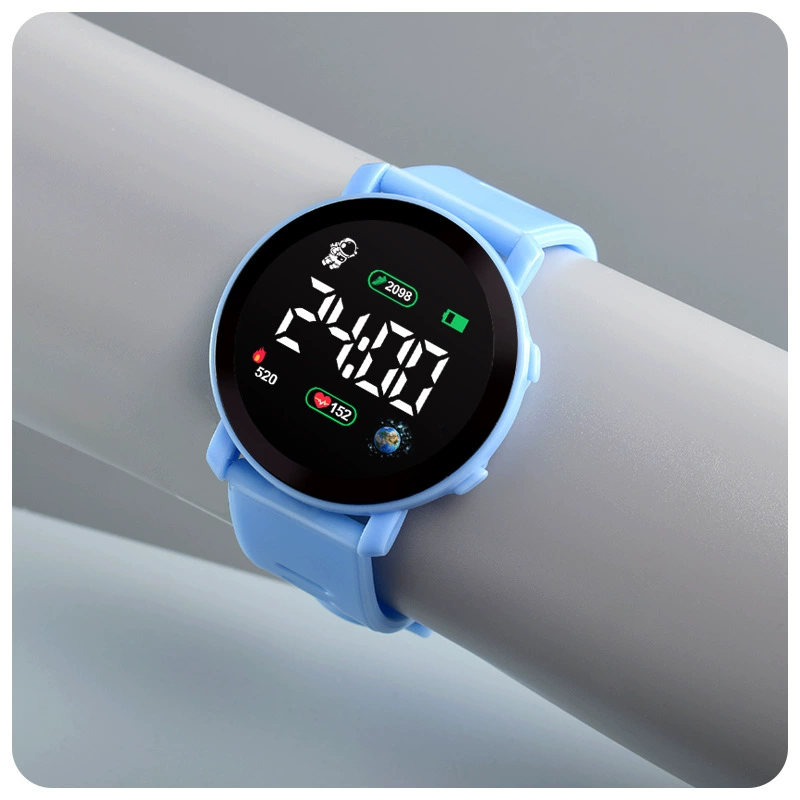 Children's Digital Travel Watch — Waterproof, Silicone Strap, Time & Date Display (Multiple Colors)
