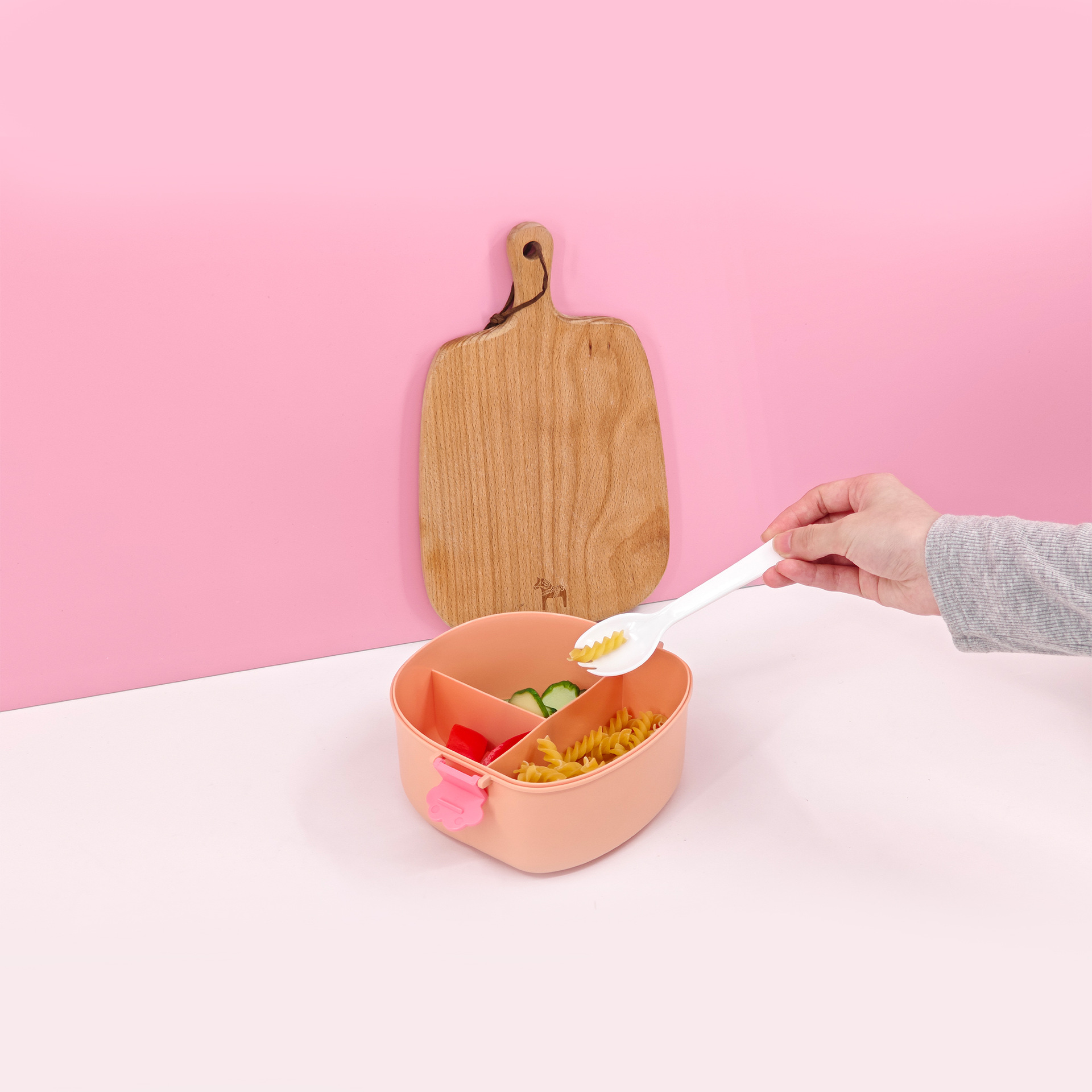 Caja de almuerzo de tostada de dibujos animados lindo personalizada para niños que van a la escuela Caja de almuerzo especial para estudiantes portátiles