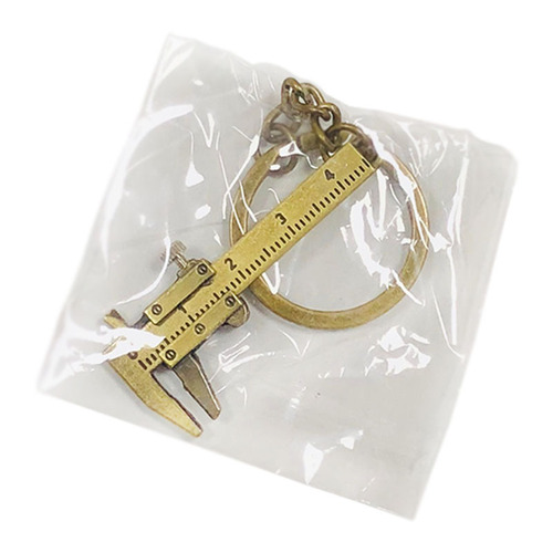 Creative zinc alloy vernier caliper keychain, miniature tool keychain pendant, convenient small gift