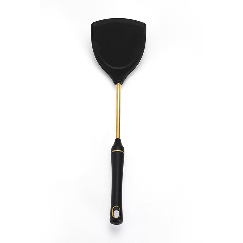 Acero inoxidable espátula de silicona resistente a altas temperaturas espátula de silicona antiadherente hogar sartén especial espátula de silicona suministro directo de fábrica al por mayor