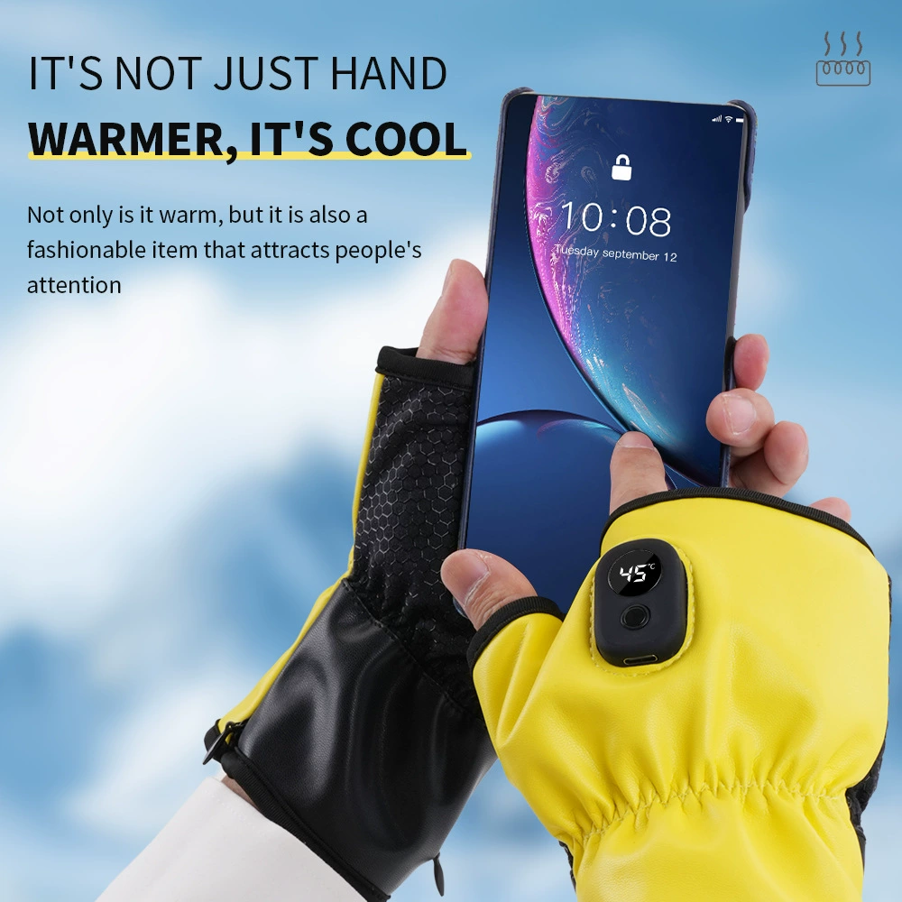 Новые перчатки с подогревом для трансграничной торговли, перчатки с USB-зарядкой, умные перчатки с подогревом для активного отдыха, игр и офиса, оптом