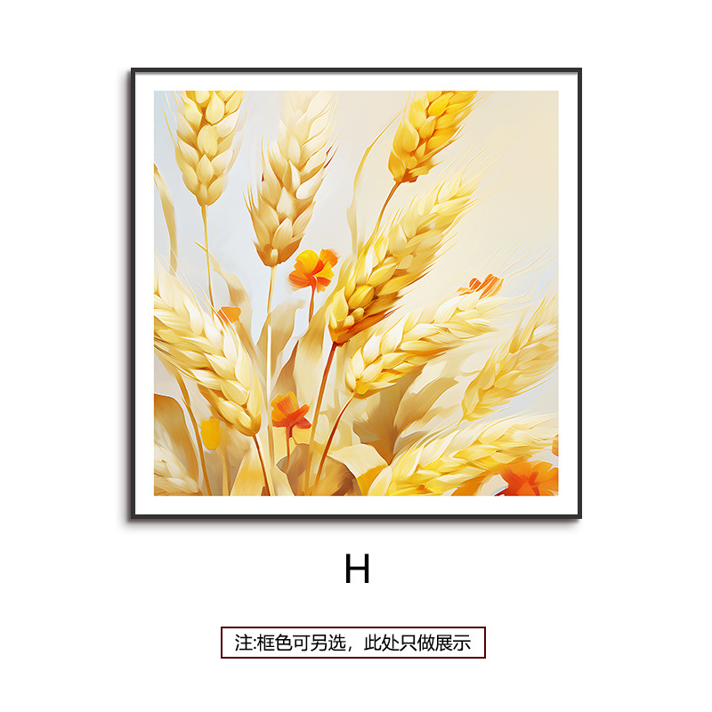 Pintura al óleo simple estilo flor cuadrado dos piezas pintura decorativa hermosa sala de estar comedor pintura colgante dormitorio pasillo mural