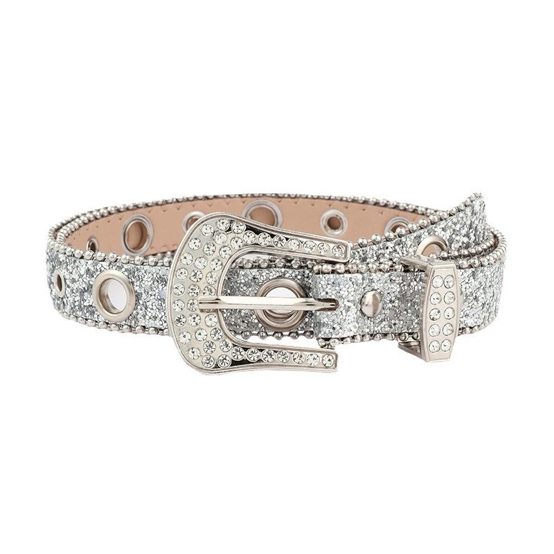 (Торговля через границу), модный ремень, джинсы, wish, инкрустированная diamond