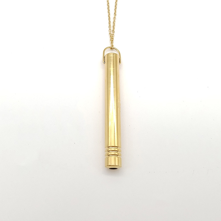 1 Piece Simple Style Whistle Stainless Steel Plating Unisex Pendant Necklace