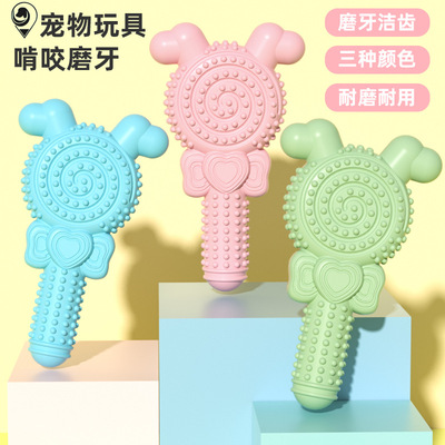 新款宠物玩具批发TPR棒棒糖耐咬磨牙啃咬狗狗玩具新品猫玩具组合|ms