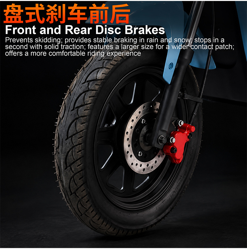 Cross-Border Wholesale U2 Electric Scooter with Integrated Seat and Rear Box, Specially Designed for Food Delivery, with Ultra-Long Battery Life