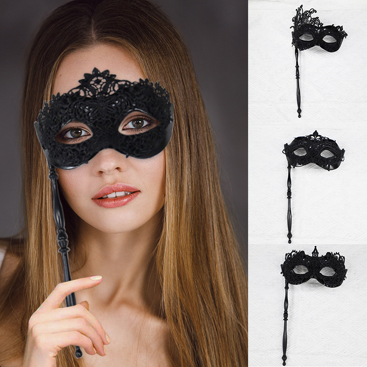 Amazon máscaras de encaje de mano máscaras de mitad de cara máscaras misteriosas de baile de maquillaje de fiesta