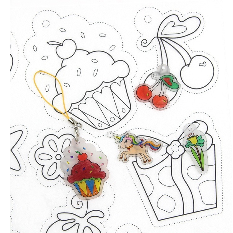 充填熱収縮シートshrinky dinks手作りDIY部品収縮シートスライス熱収縮シートクロスボーダー|undefined