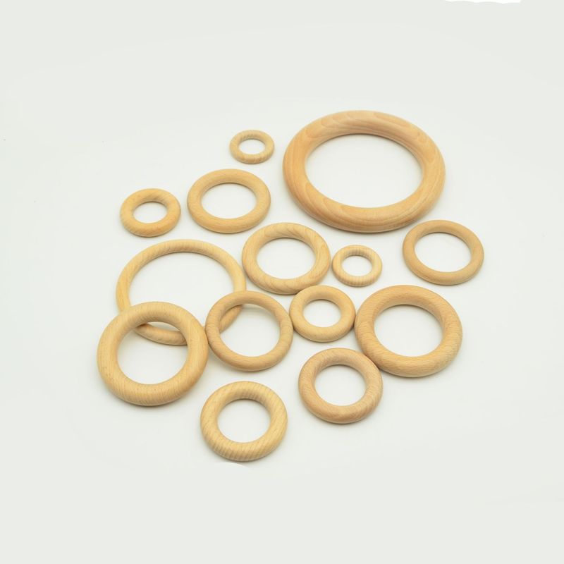 メーカー卸売り原木色木環DIYアクセサリー木部品カーテン掛けアクセサリー木円環歯磨き木円|undefined