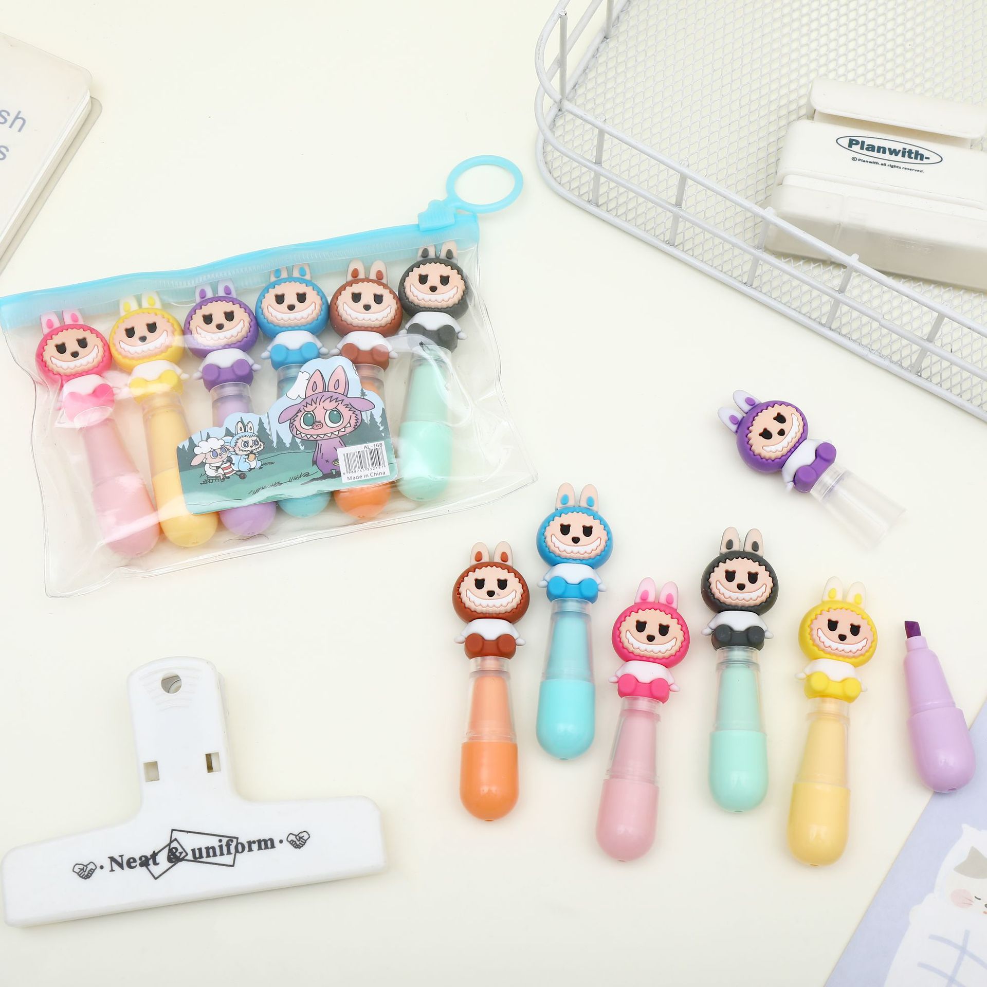 Rabuka Pi Balasti adorable mini gota de agua resaltador para estudiantes regalo de oficina pintura marcador de foco