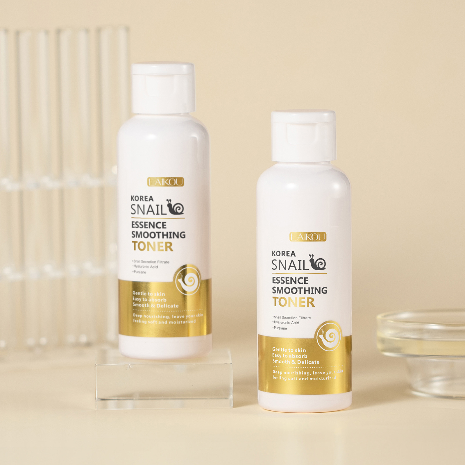 Cross-border LAIKOU Korean Snail Essence Toner 100ml Hydrating and Moisturizing Manufacturer in stock undefined