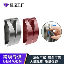 定制不锈钢门后单挂衣钩一体单钩免打孔门窗毛巾置物挂架门钩粘钩
