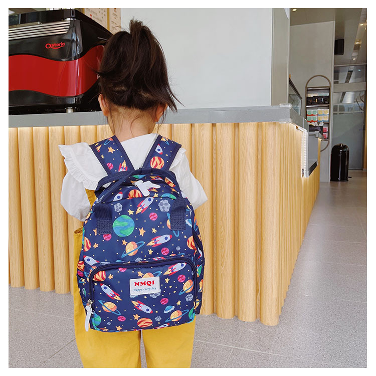 Fashion Children's Cartoon Canvas Large-capacity Printing Dinosaur Pattern Backpack Wholesale Nihaojewelry display picture 15