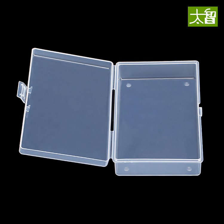 Caja de plástico rectangular pequeña caja mediana caja transparente caja de almacenamiento de herramientas con tapa caja de piezas caja de almacenamiento pp C132