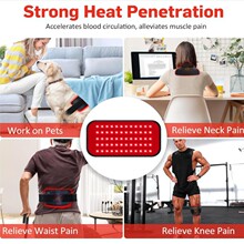 跨境爆款红光腰带热敷淡化腹部肩部腿部理疗灯坐垫红外光理疗腰带