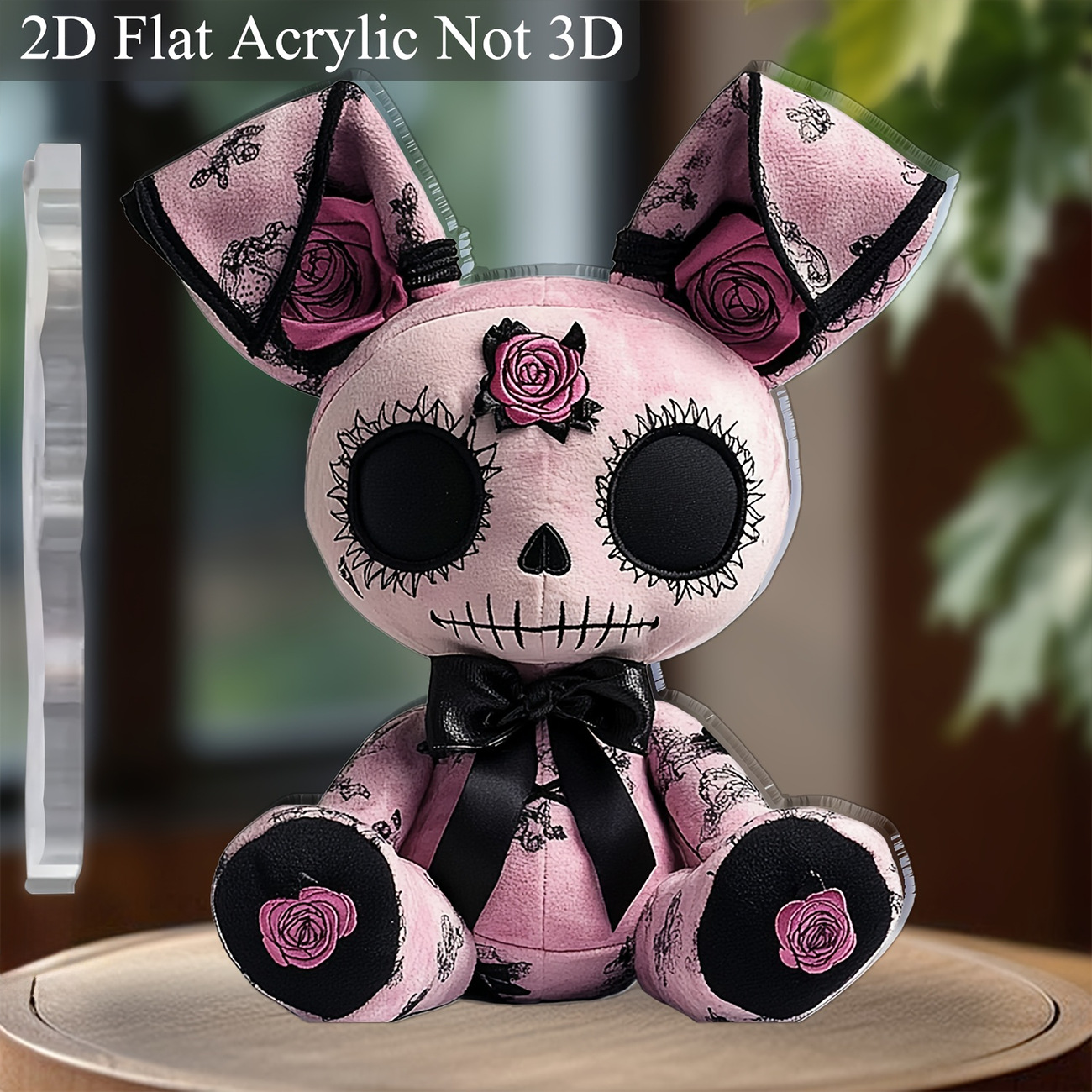 Nuevos productos transfronterizos de Halloween estilo oscuro acrílico plano 2D decoración de escritorio decoración para el hogar decoración de vacaciones