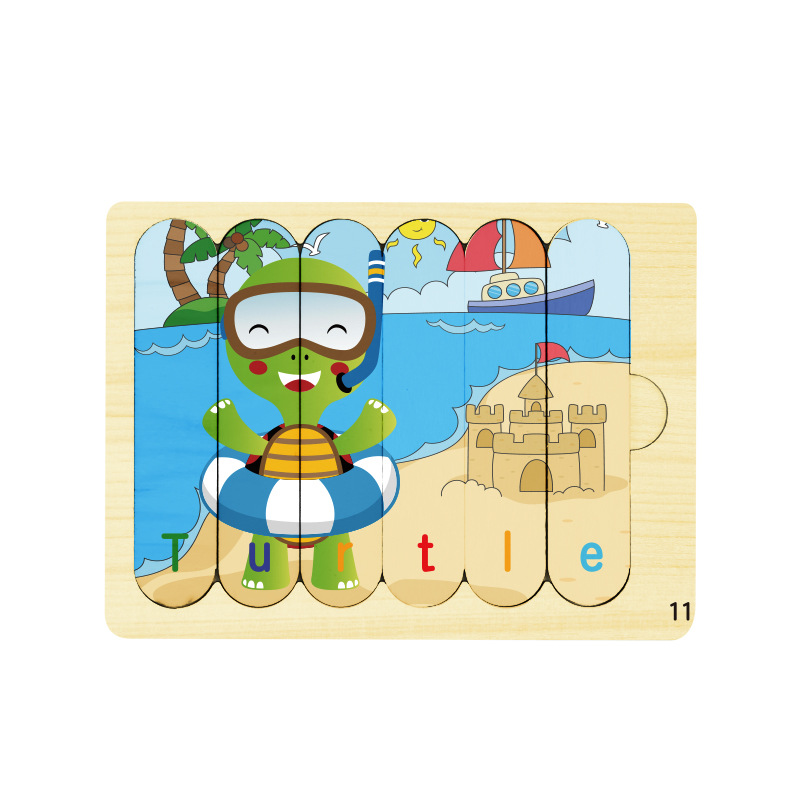 Bloques transfronterizos rompecabezas de barras niños pequeños educación temprana puzzle helado dibujos animados juguetes de puzzle al por mayor