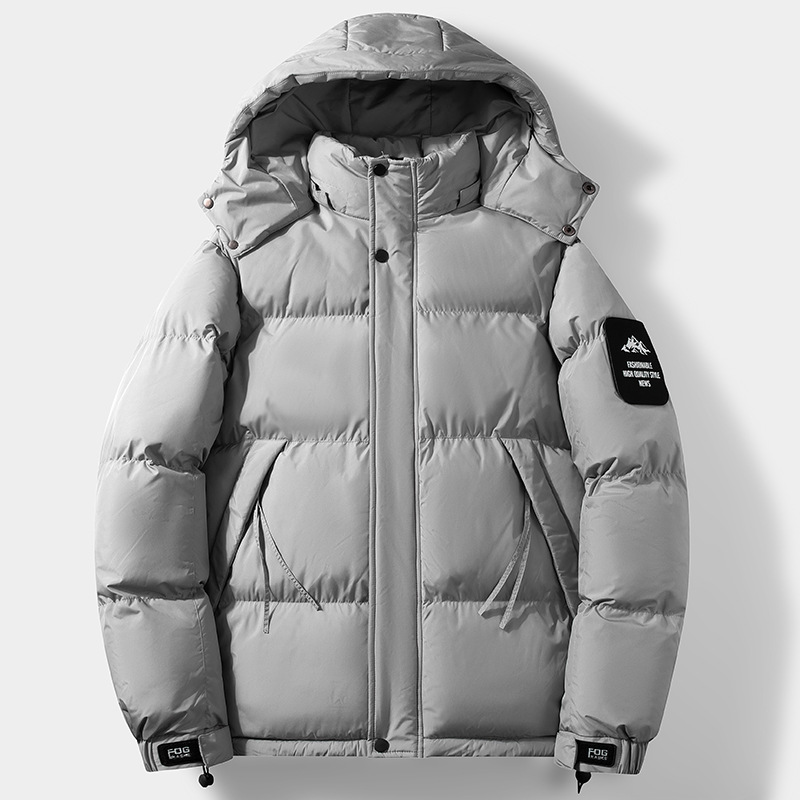 Trajes de algodón de pluma transfronterizos para hombres invierno nuevo tipo desmontable con capuzas de algodón de negocios ocio grueso chaqueta de algodón cálida