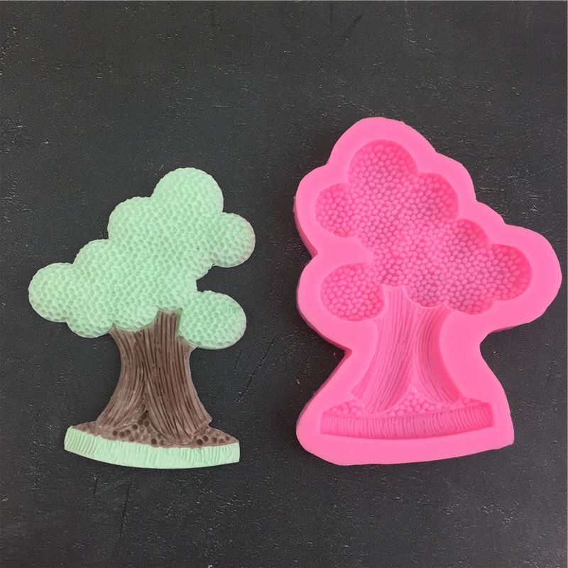 DIY ручной работы 3D бонсай кусты силиконовые формы для выпечки сахара декоративные инструменты Ароматерапия Гипс капли яйца