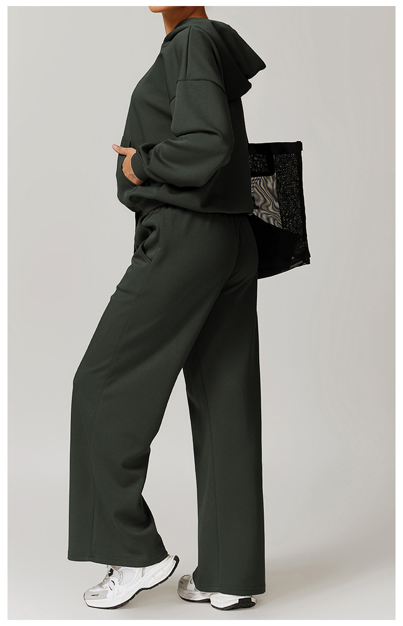 Full Length Pants Length Women's Casual Sport Style Solid Color Cotton Active Bottoms Casual Pants