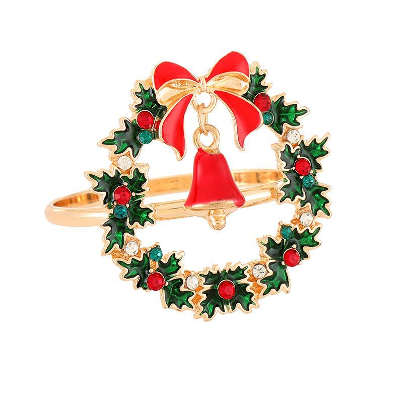 ナプキンはクリスマスツリーの鈴を掛けます。|undefined
