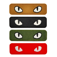 3D PVC rubber patch cat eye helmet badge devil eye outdoor bag accessories armband armband