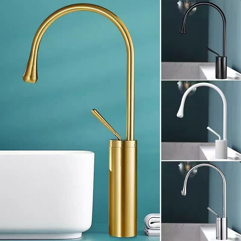 Brazilian Basin Faucet for Home Bathroom Washbasin, Hot and Cold Dual-Use, Height-Adjustable, Rotatable, Factory Wholesale